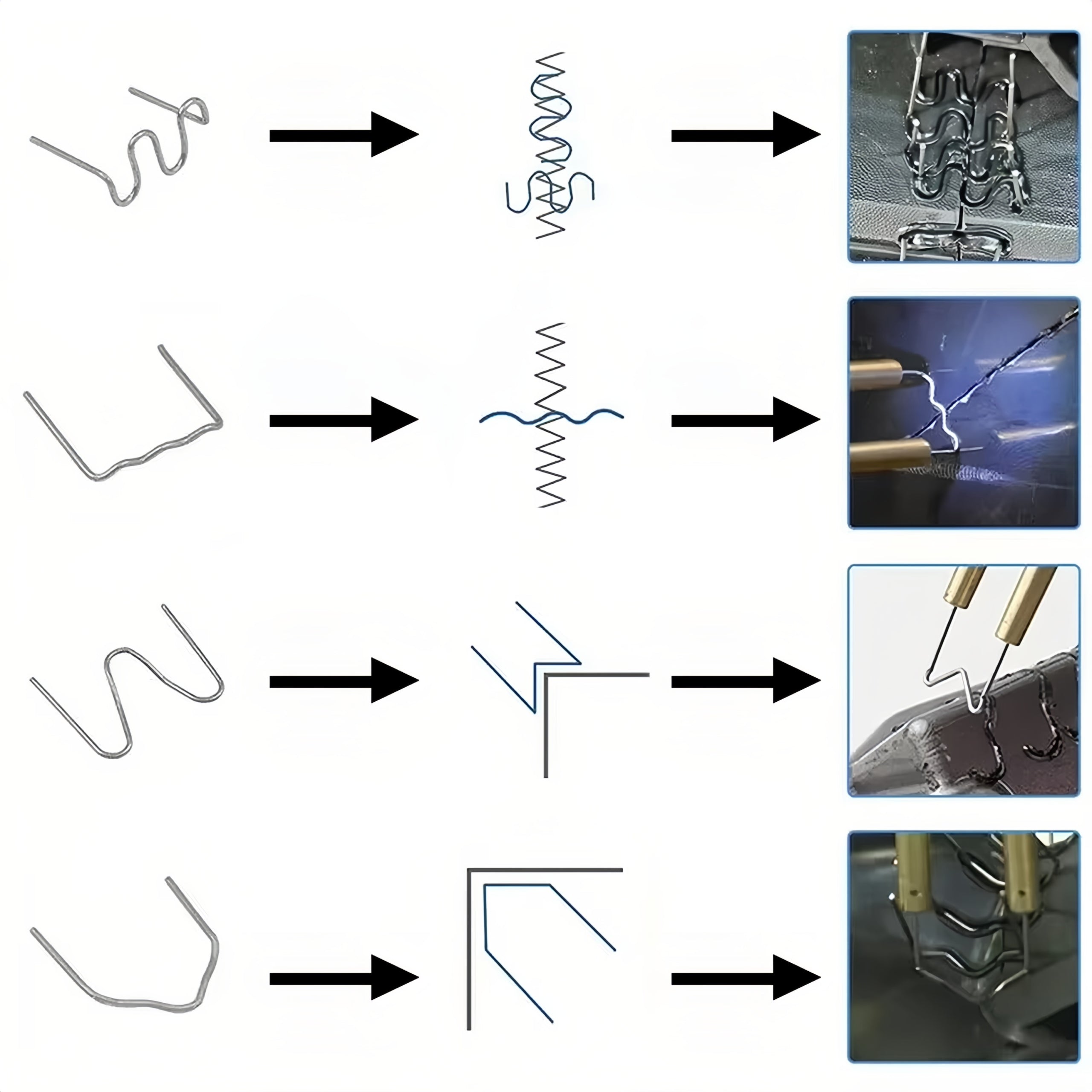 STAPLES FOR PLASTIC WELDING MACHINE SET 1800PCS 6 types+Etui,UPGRADED VERSION Brand no brand