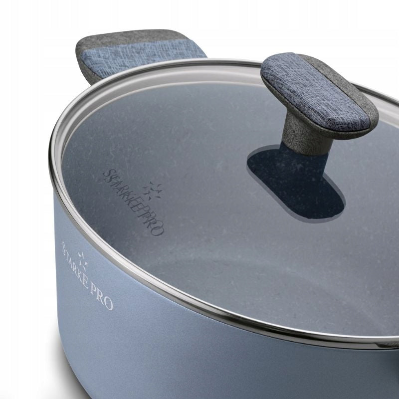 STARKE PRO Set of pots Double 10 elements grey-blue Additional color gray