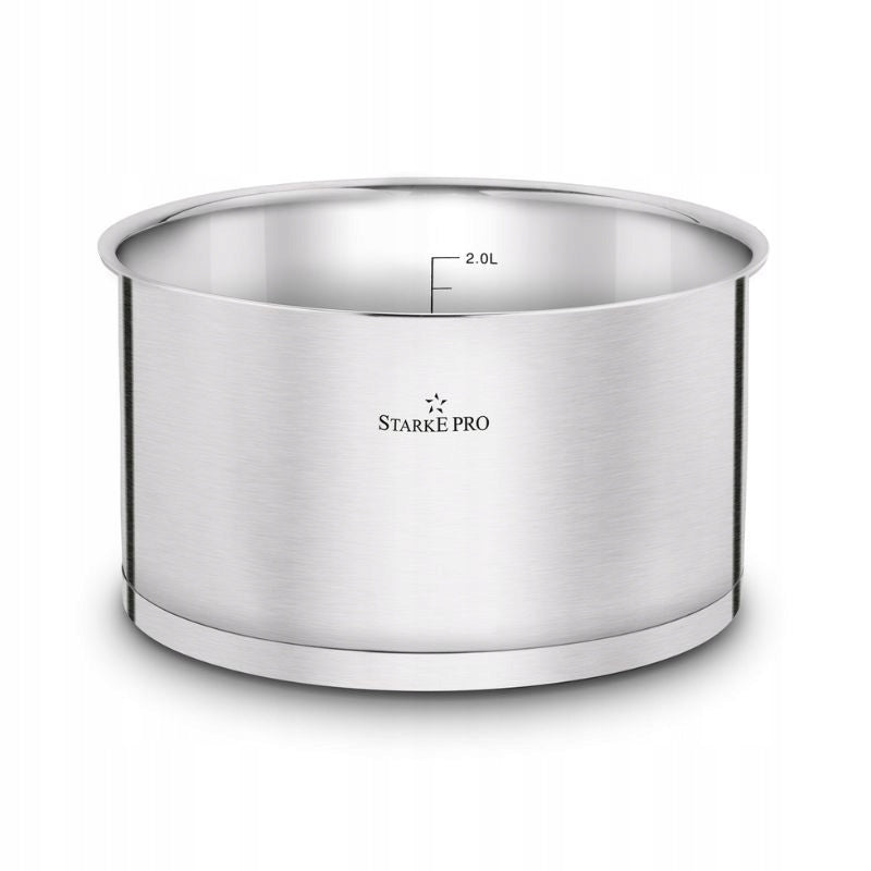 STARKE PRO Set of straight pots with detachable handle Susvid 4 elements Manufacturer code Garnki stalowe