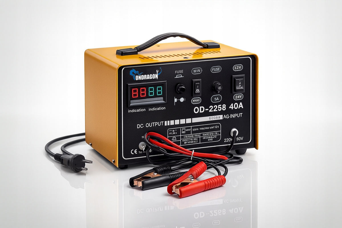 START 12/24V CAR RECTIFIER WITH START FOR CHARGING POWER 40A LCD EAN (GTIN) 5906063484786
