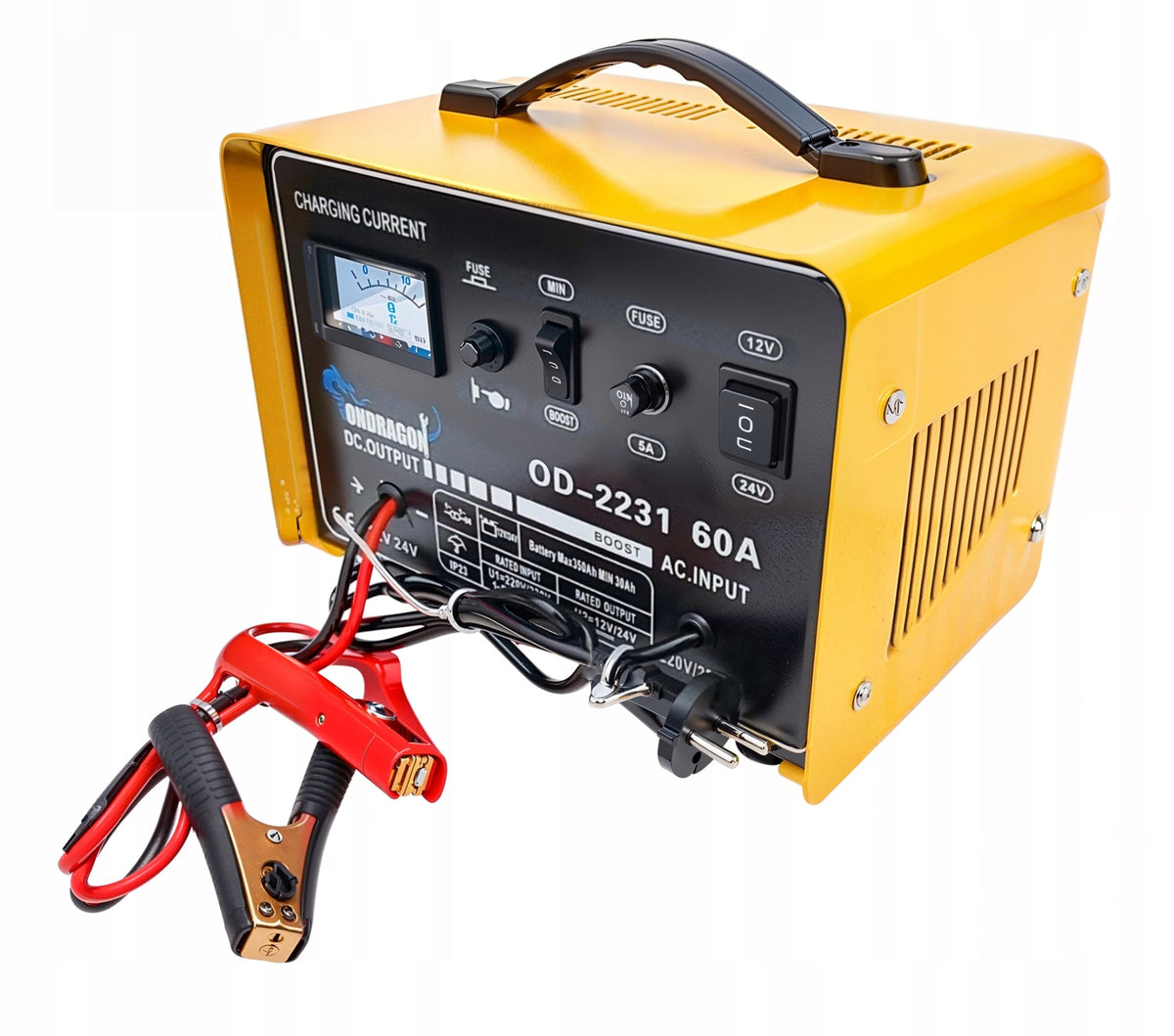 START 12/24V CAR RECTIFIER WITH START FOR CHARGING POWERFUL 60A Model OD2231