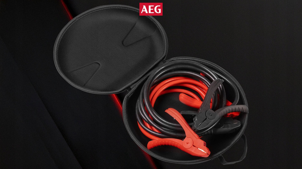 STARTER CABLES WIRES AEG 3,5m THICK 16mm 5.5L petrol LED StartProtect Manufacturer's catalog number 10648AEG