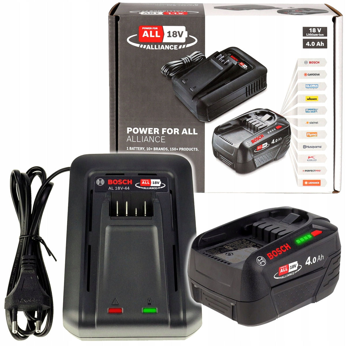 STARTER KIT Charger AL18V-44 + battery PBA 18V 4,0Ah BOSCH