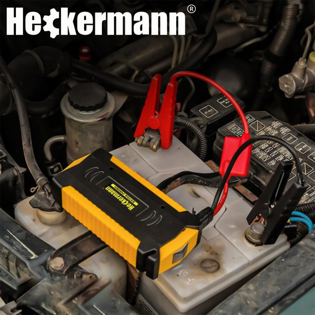 STARTER KIT JUMP STARTER POWER BANK 18000mAh CAR START Brand Heckermann