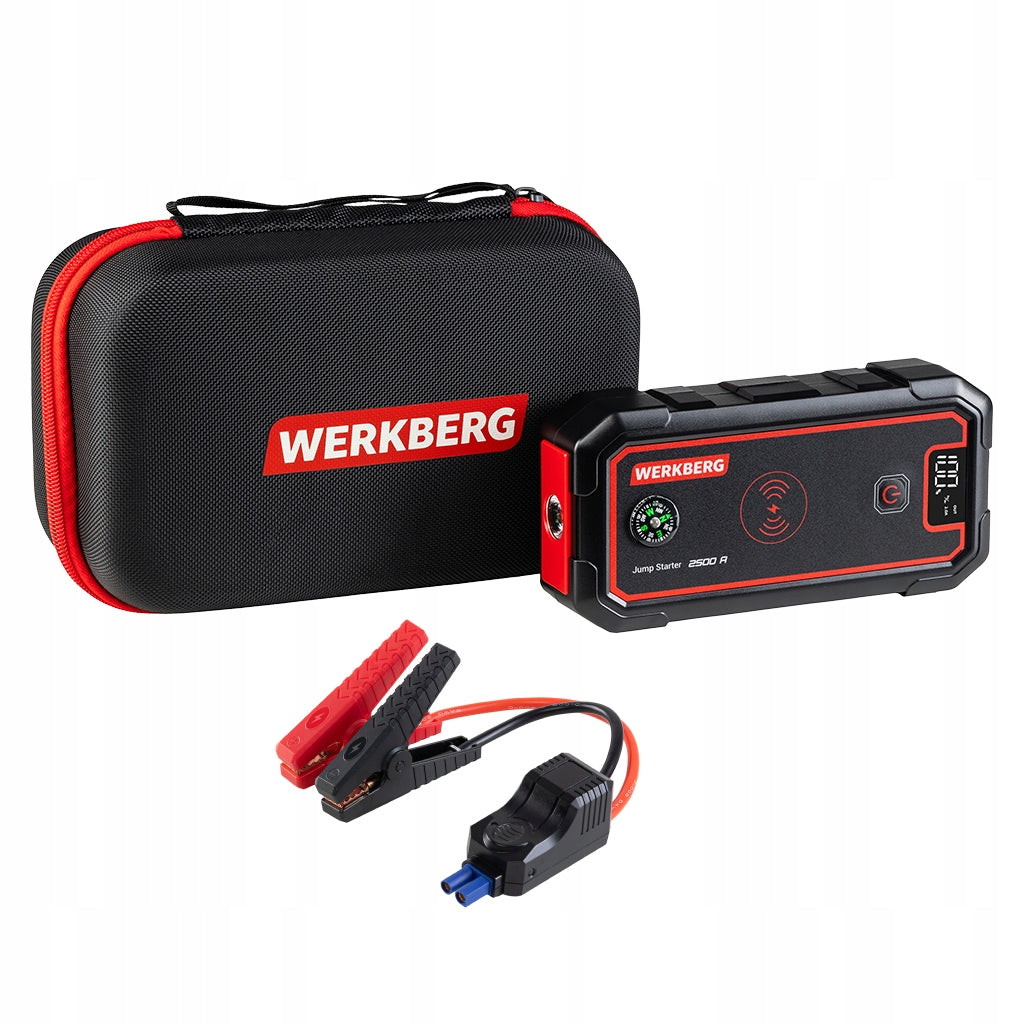 STARTING DEVICE POWERBANK Booster 2500A 23800mAh induction charger