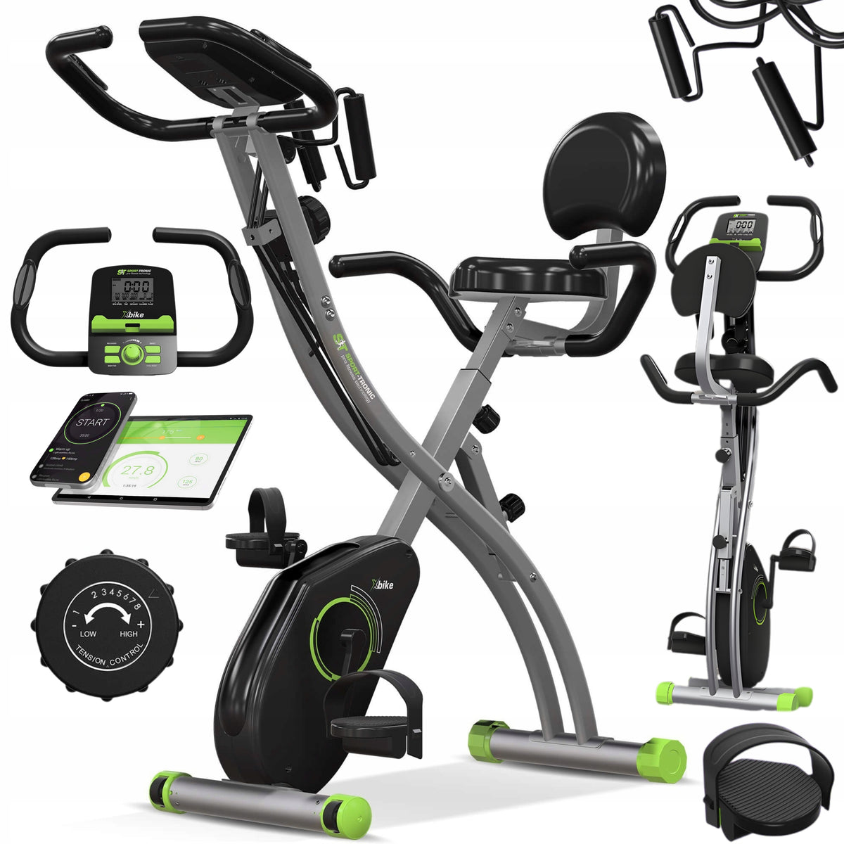 STATIONARY BIKE HOME EXERCISE BIKE MAGNETIC EXERCISE + EXPANDER