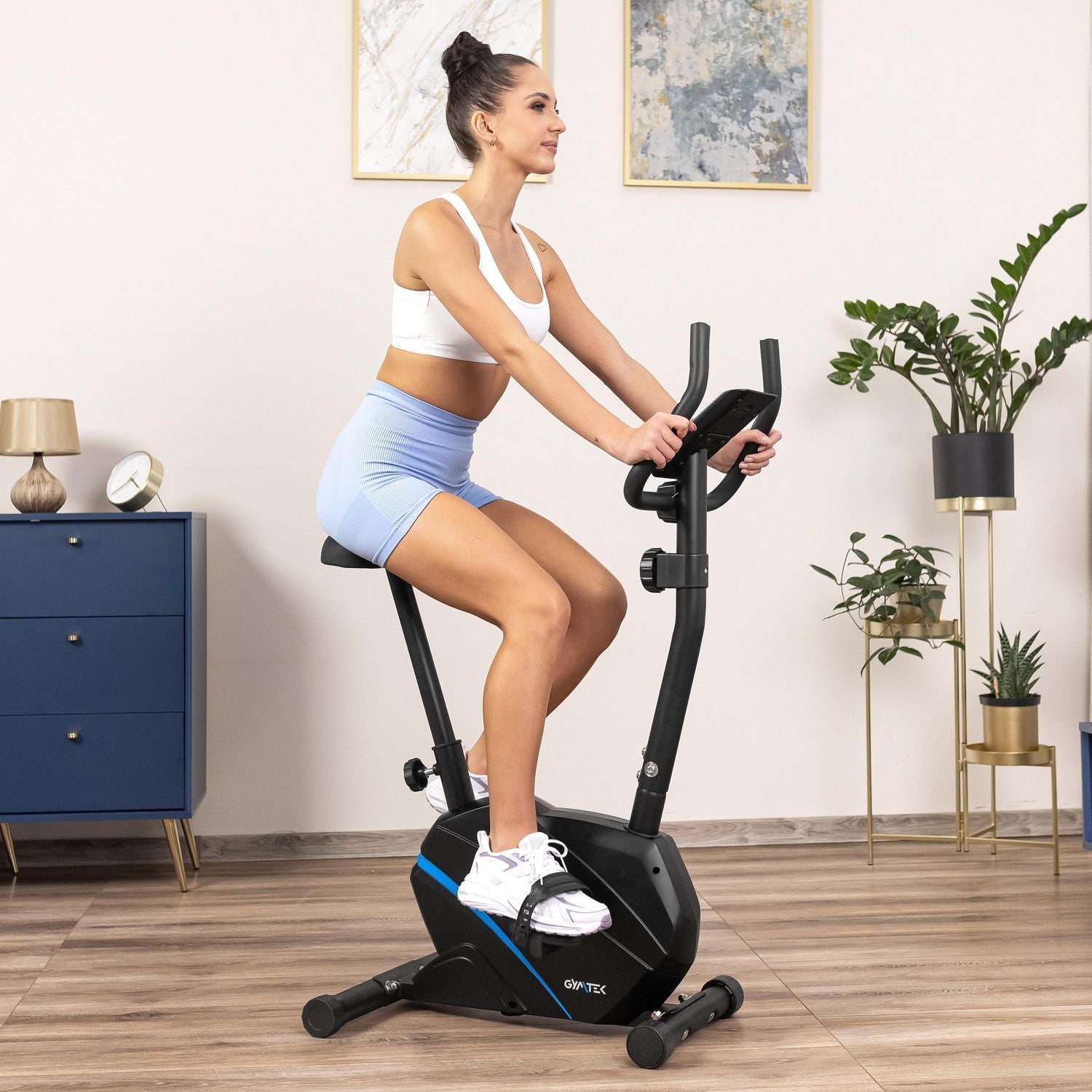 STATIONARY BIKE MAGNETIC EXERCISE BIKE UP TO 125 KG GYMTEK Brand Gymtek