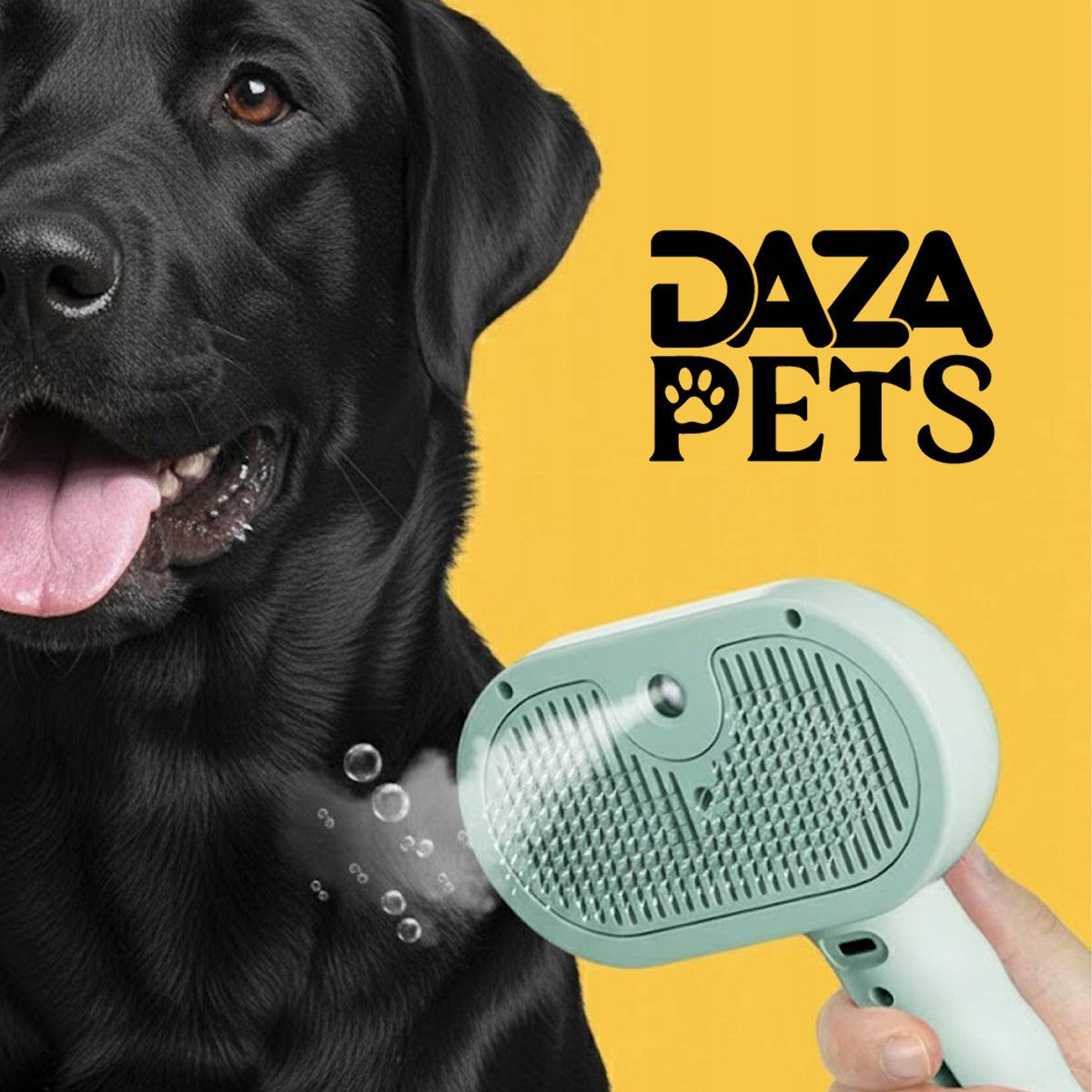 STEAM BRUSH FOR CAT DOG PET HAIR MOISTURIZING SELF-CLEANING Manufacturer code DAZA SZCZOTKA PAROWA PETS
