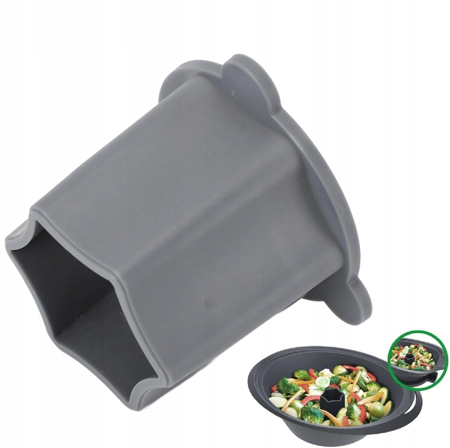 STEAM CHIMNEY 2 PIECES FOR COOKING HEALTHY CIRCULATION OF THE HIGHEST STEAM Capacity 1 l