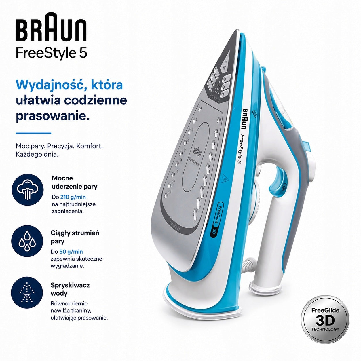 STEAM IRON Braun TexStyle 3 SI5006BL Ceramic Alloy 2600 W 300 ml Manufacturer code SI5006BL