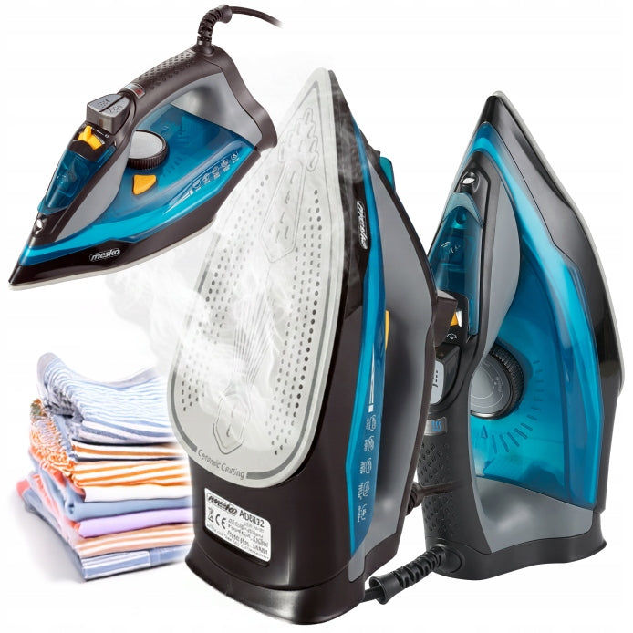 STEAM IRON CERAMIC HAND STRONG 3000W FIREFIGHTER ANTI-DRIP ANTI-CALC