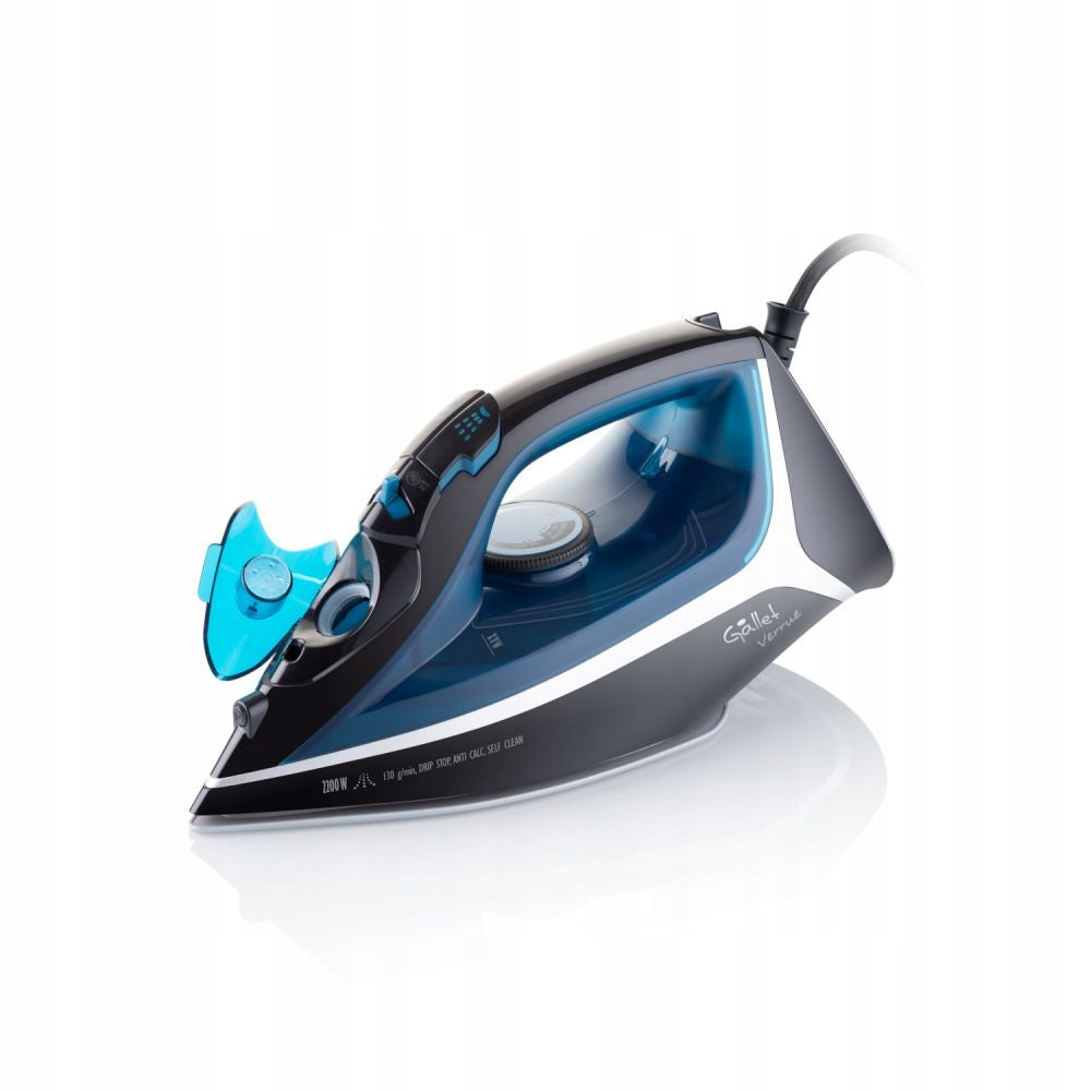 STEAM IRON CERAMIC SELF-CLEANING ANTI-CALC SELF-CLEAN DRIP STOP Brand Gallet