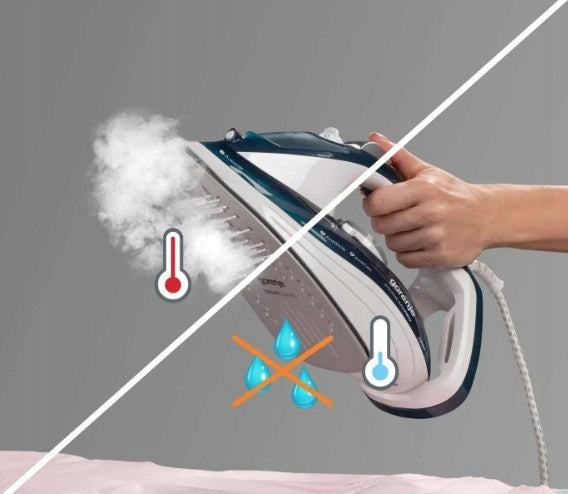STEAM IRON GORENJE 2800W AntiCalc FIREFIGHTER DRIP LOCK STRONG SIH2800 Dominant color blue