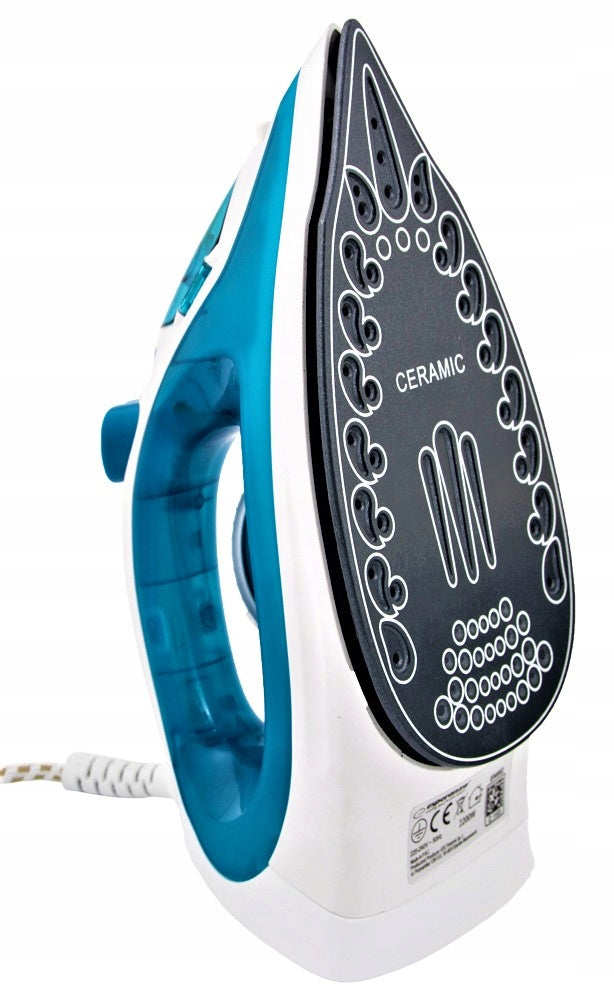 STEAM IRON STRONG CERAMIC VERTICAL SELF CLEANING IRONING 2200W Packaging status original