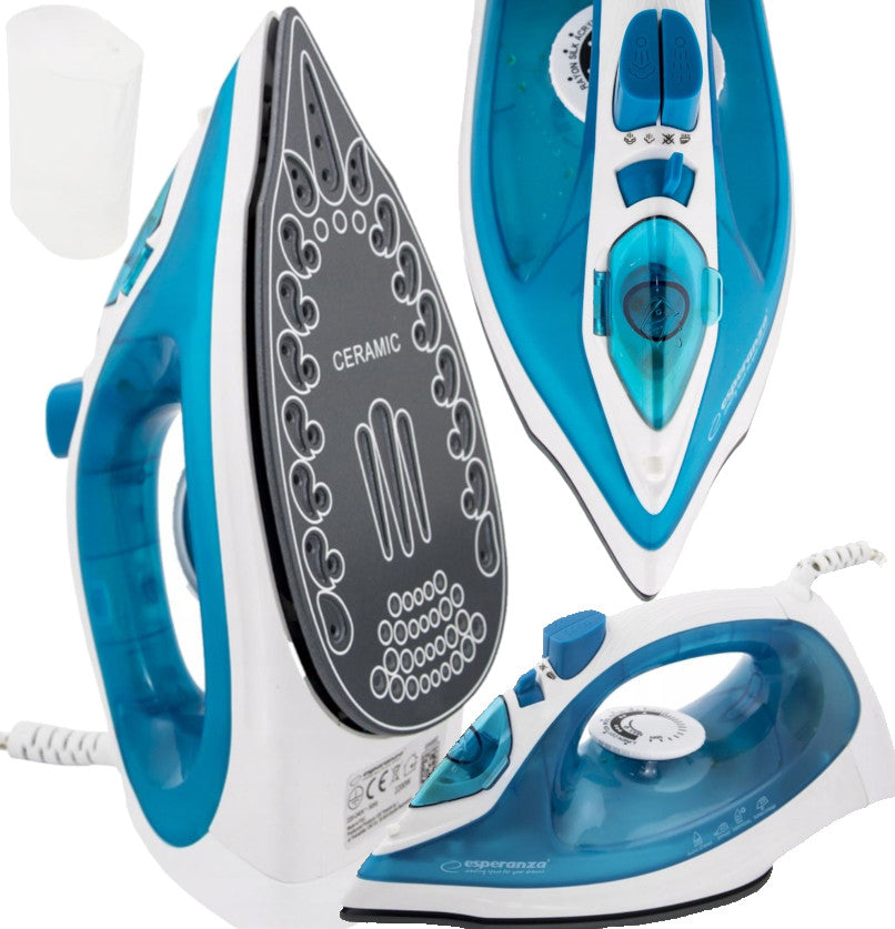 STEAM IRON STRONG CERAMIC VERTICAL SELF CLEANING IRONING 2200W