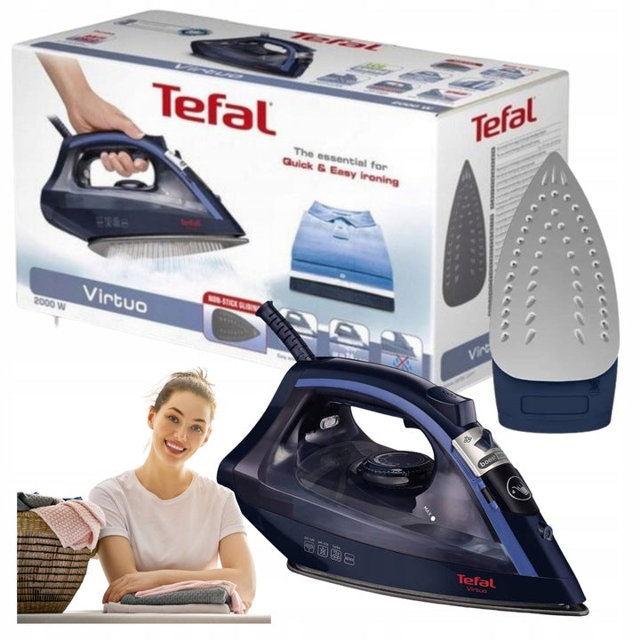 STEAM IRON TEFAL DRIP LOCK DURABLE FOOT NON-STICK STRONG 2000W