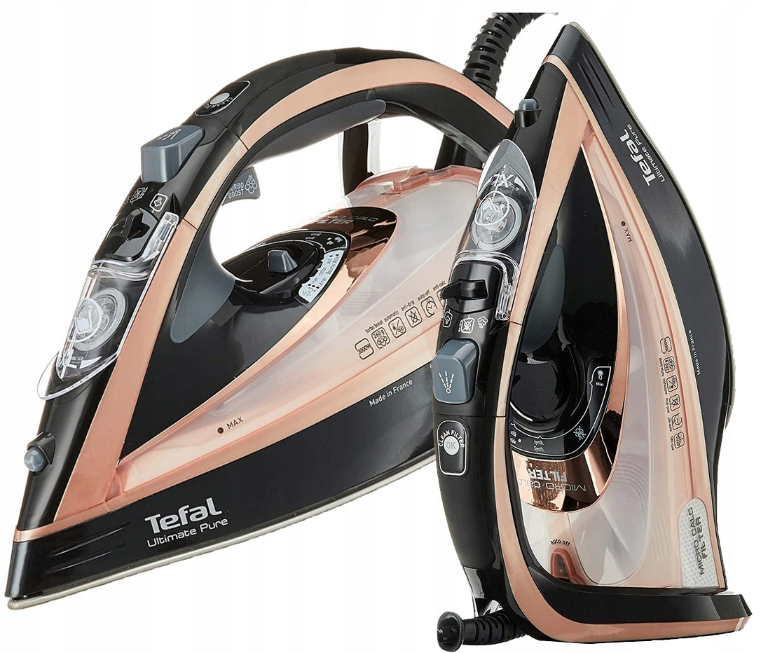 STEAM IRON TEFAL FV9845 ULTIMATE PURE 3200W ANTI-CAKING STRONG STEAM