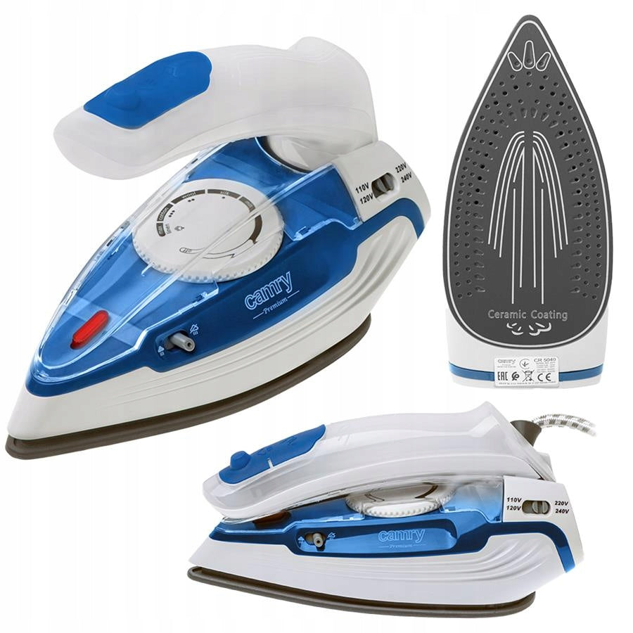 STEAM IRON TOURIST SMALL TRAVEL COMPACT MINI LIGHT 1600W