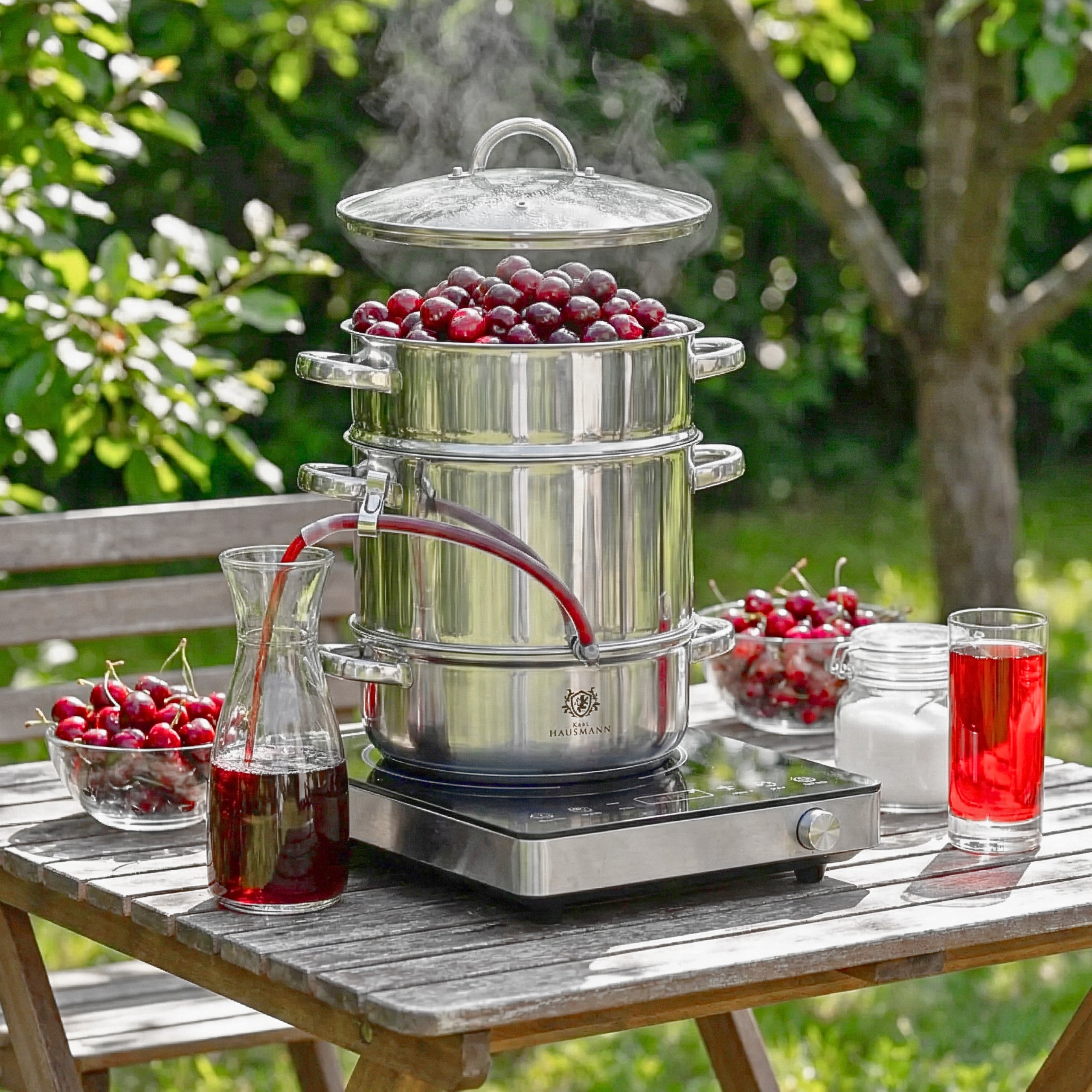 STEAM JUICER 8L FOR INDUCTION GAS STAINLESS STEEL JUICER KARL HAUSMANN Manufacturer code SOKOWNIK PAROWY 8L KARL HAUSMANN