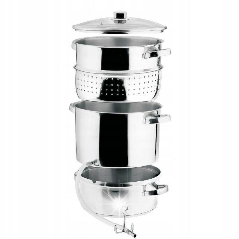 STEAM JUICER FOR JUICES STEEL JUICE POT WITH HOSE 8 L