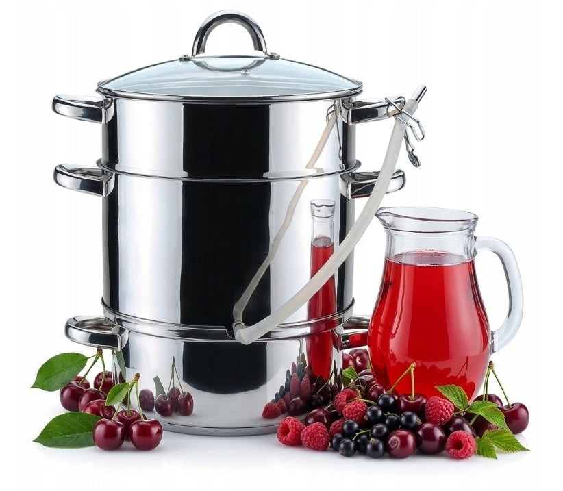 STEAM JUICER Induction POT Stainless Steel GAS Large 8 L