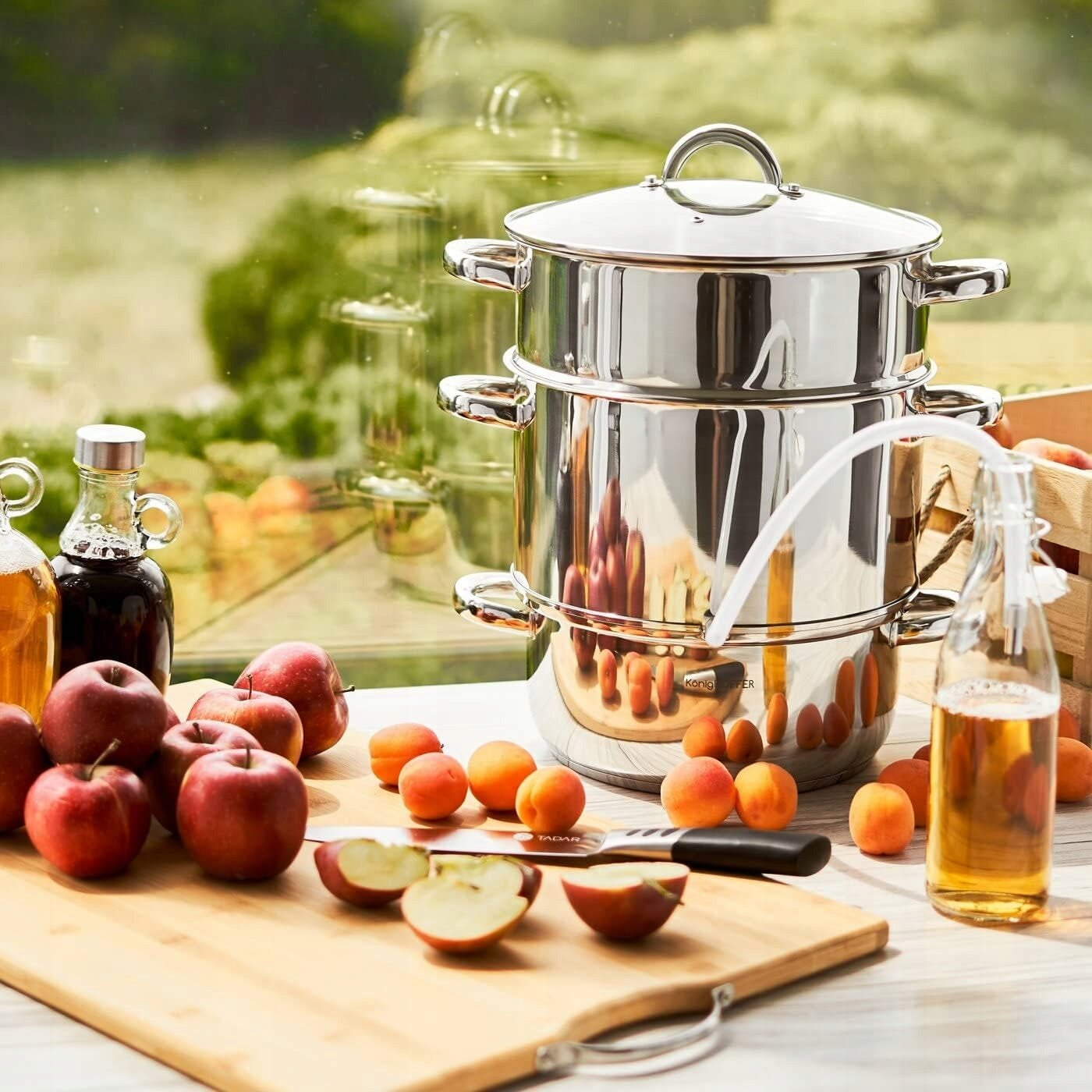 STEAM JUICER Induction POT Steel GAS Large Konighoffer 8 l Manufacturer code 5900672758481