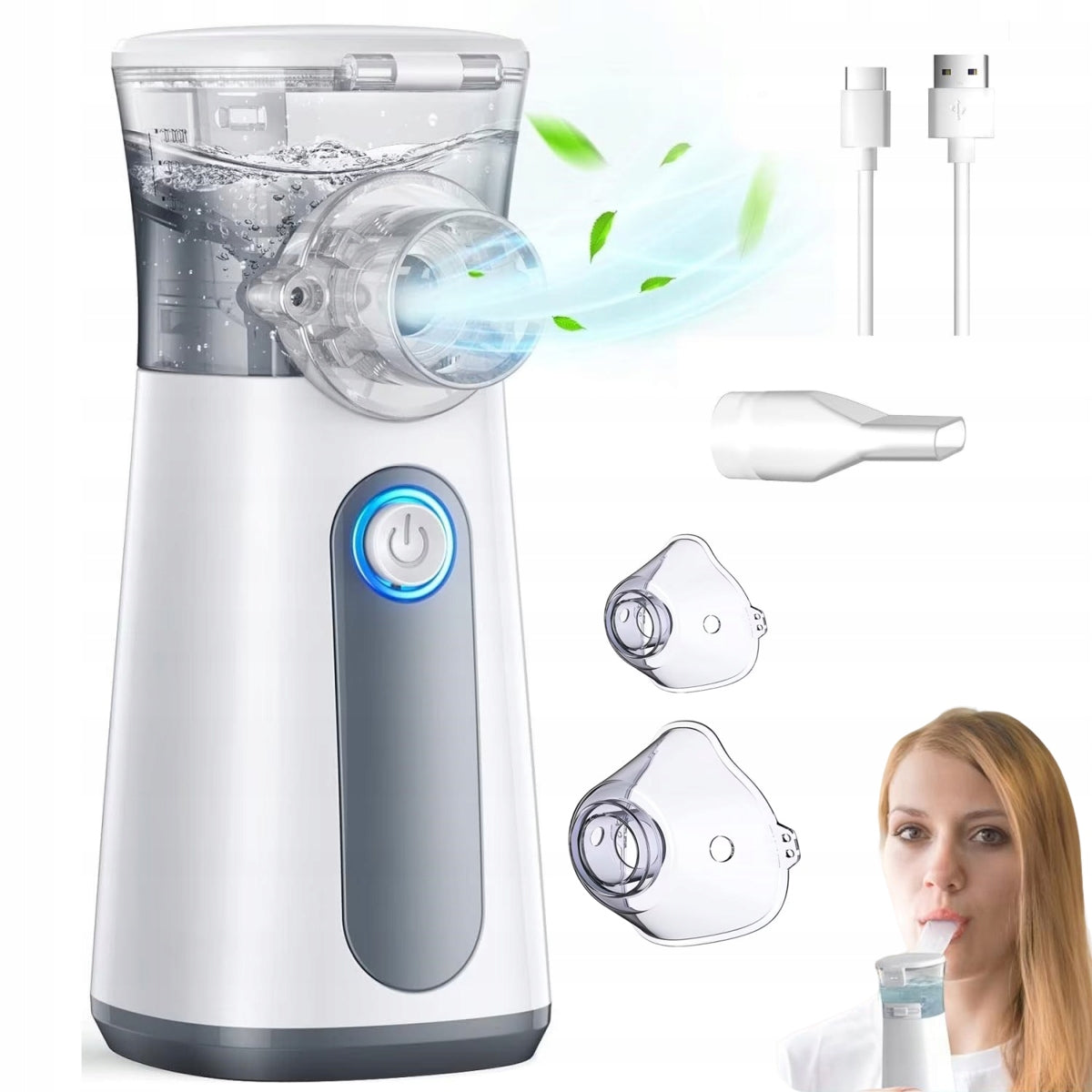 STEAM NEBULIZER INHALER FOR CHILDREN AND ADULTS QUIET | 3 MODES