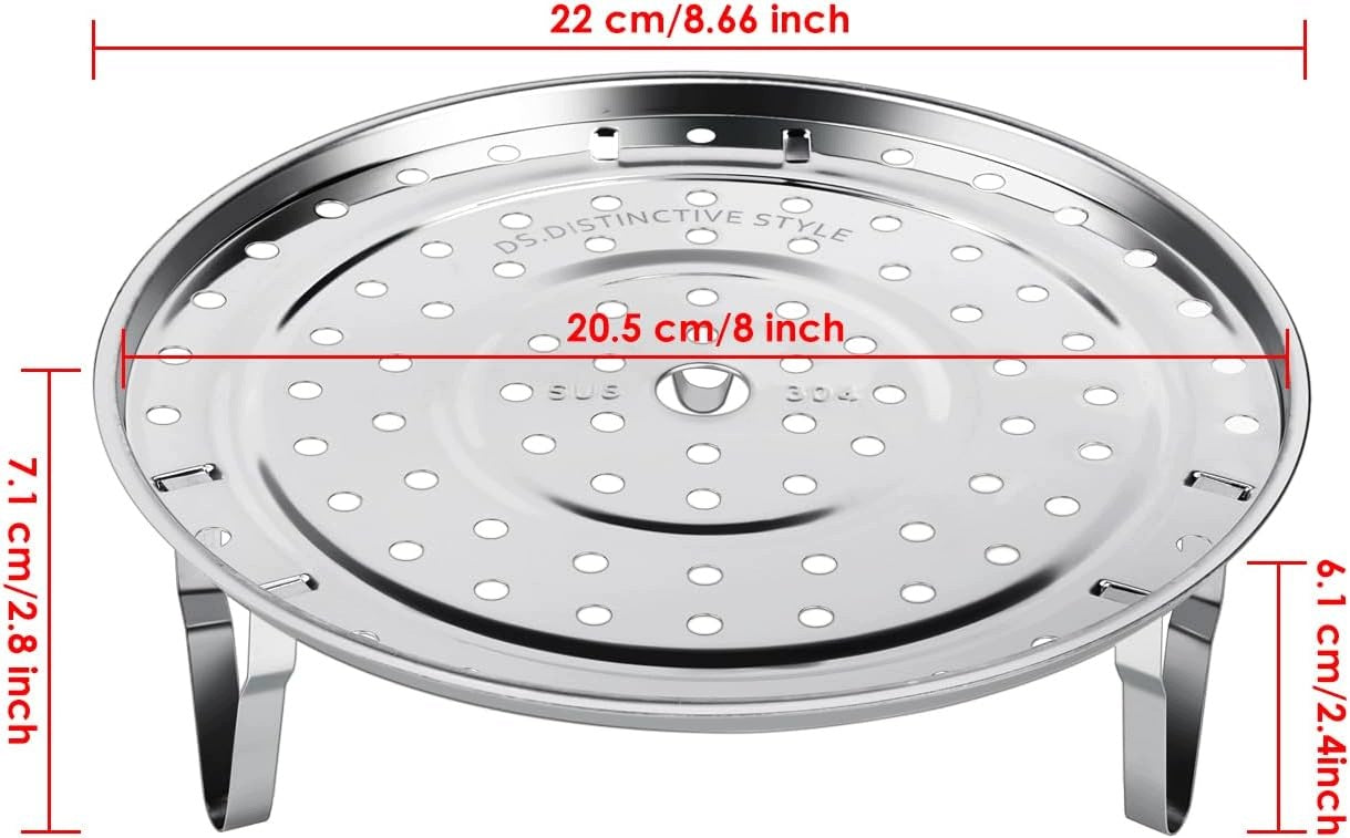 STEAM STAND 21 CM ROUND STEEL LEGS FOLDING UNIVERSAL DURABLE Brand no brand