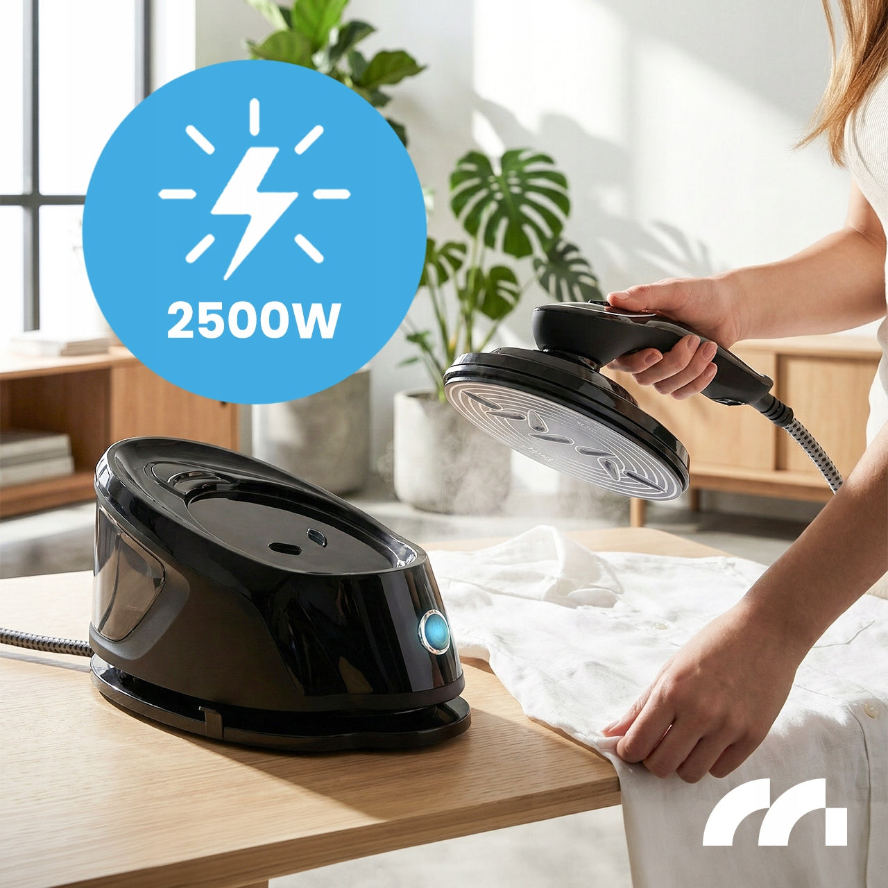 STEAM STATION STEAM IRON STEAMER FOR CLOTHES STEAM GENERATOR POWERFUL 2500W Packaging status original