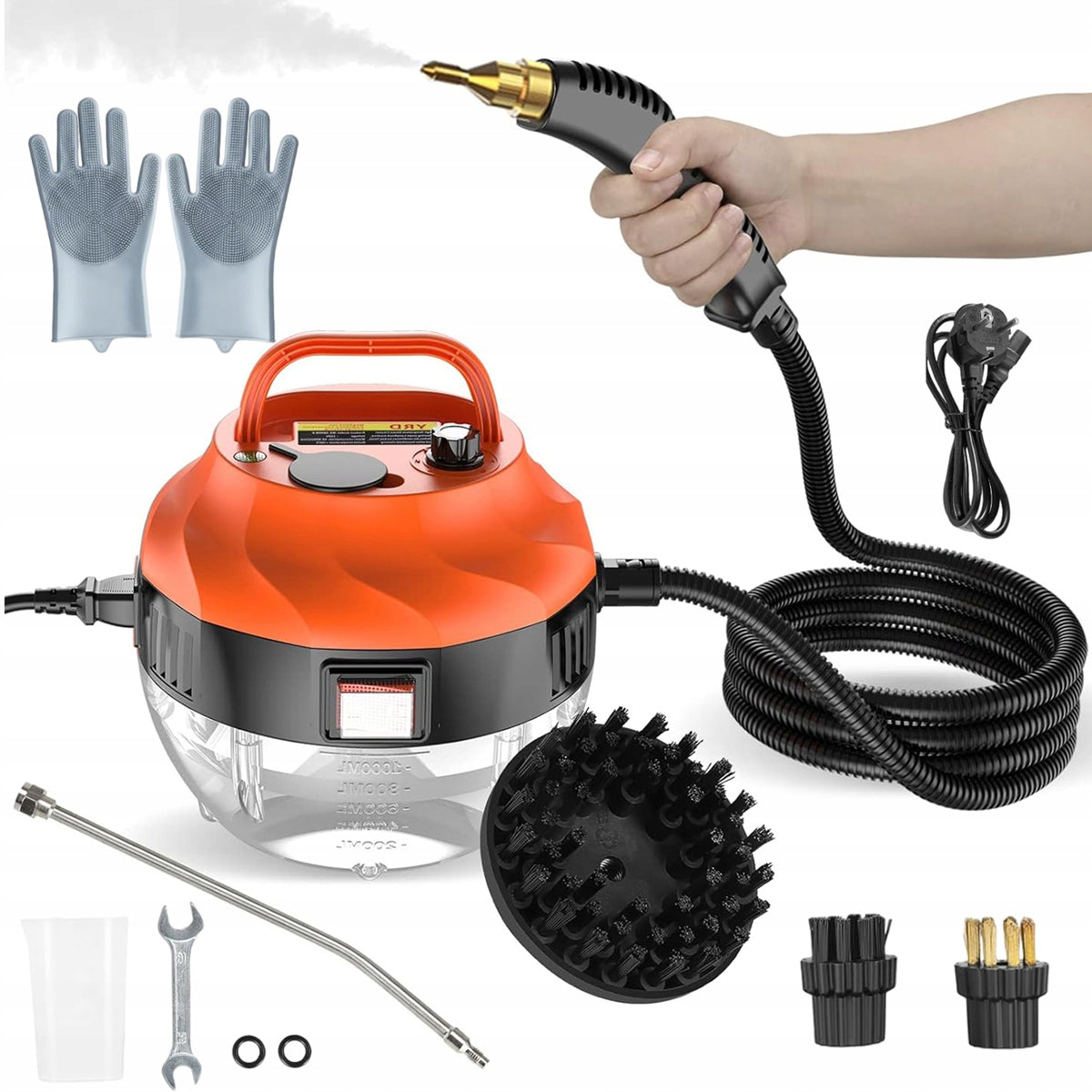 STEAMER STEAM CLEANER PRESSURE CLEANER 2500W 3bar 1000ml SET