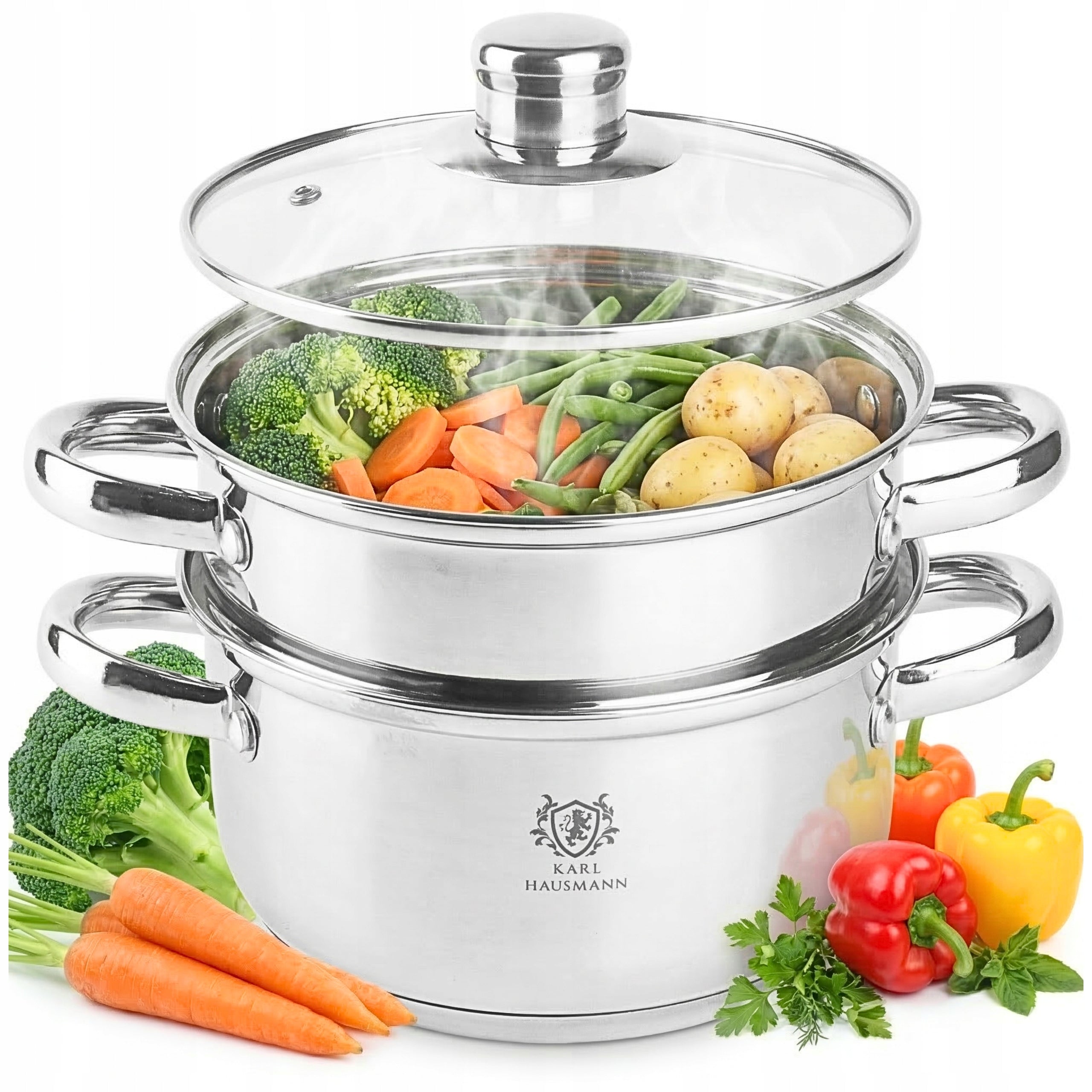 STEAMING POT STEAMER 2,1L 18CM POT INDUCTION GAS POTS