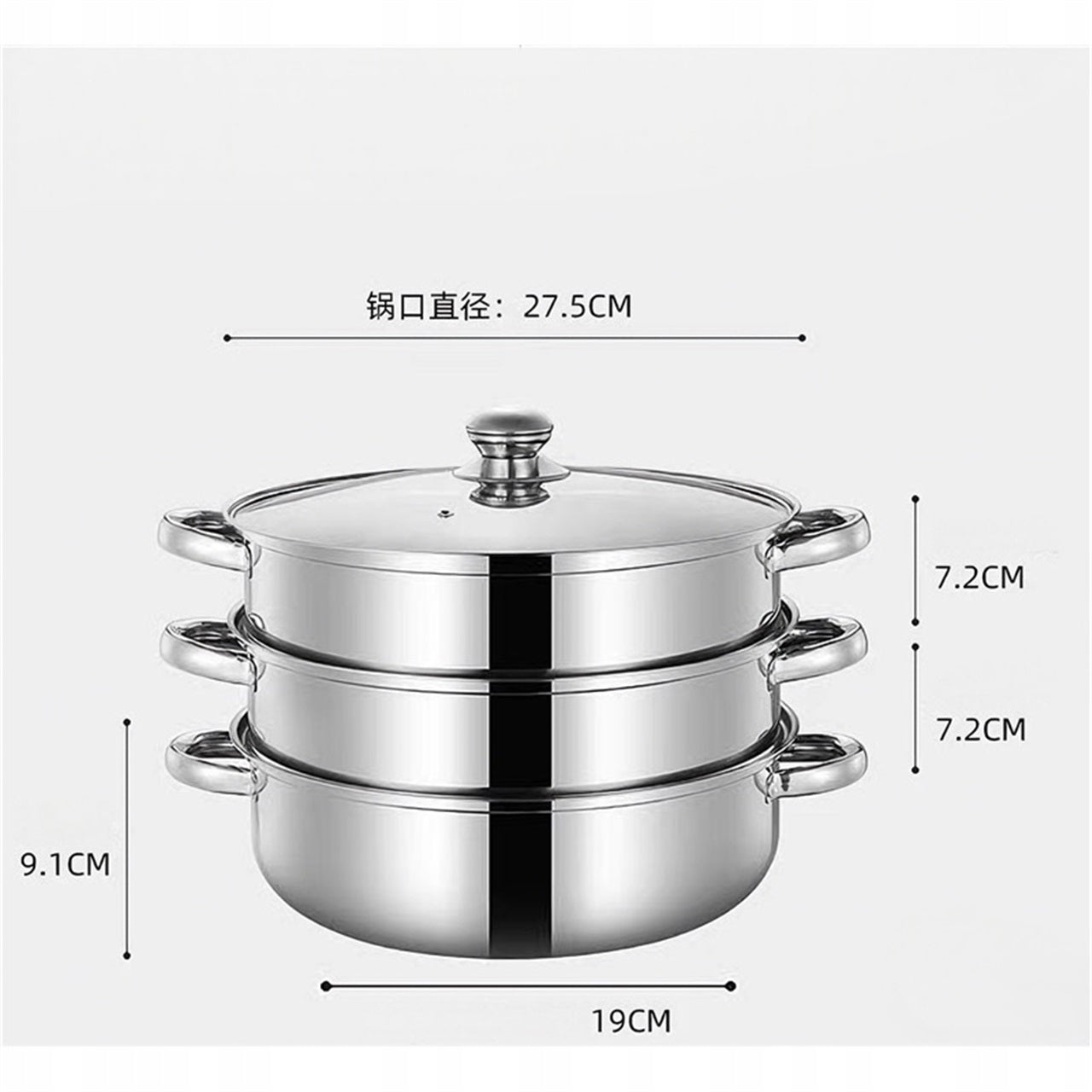 STEAMING POT STEAMER 4,3L POT INDUCTION GAS POTS Manufacturer code YFDZ-4059055913762