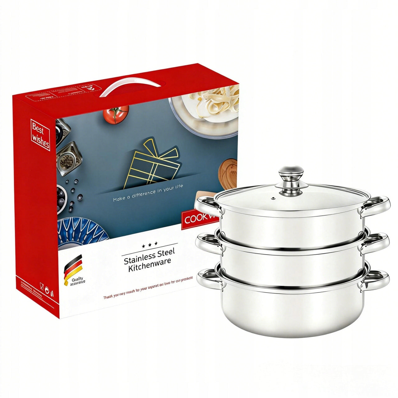STEAMING POT STEAMER 4,3L POT INDUCTION GAS POTS