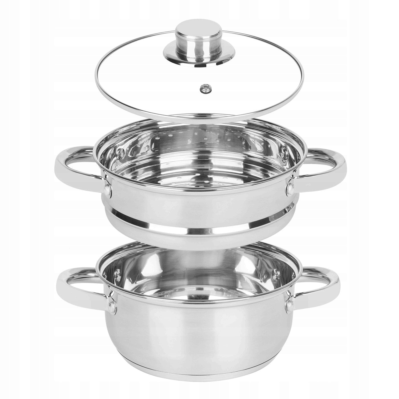STEAMING POT induction gas 2L steamer STRAINER LID Tadar Brand Tadar