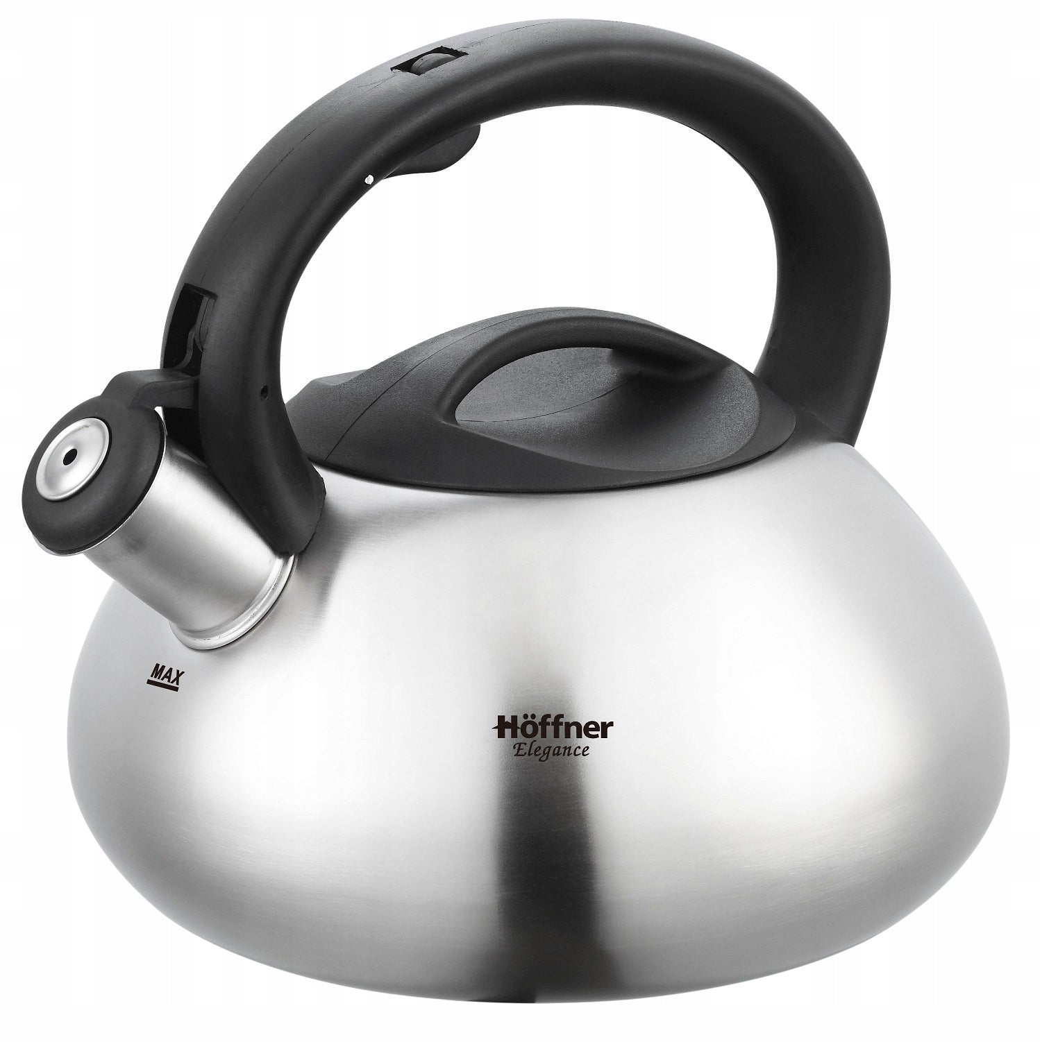 STEEL KETTLE WITH WHISTLE STAINLESS STEEL 2,5L HOFFNER ELEGANCE