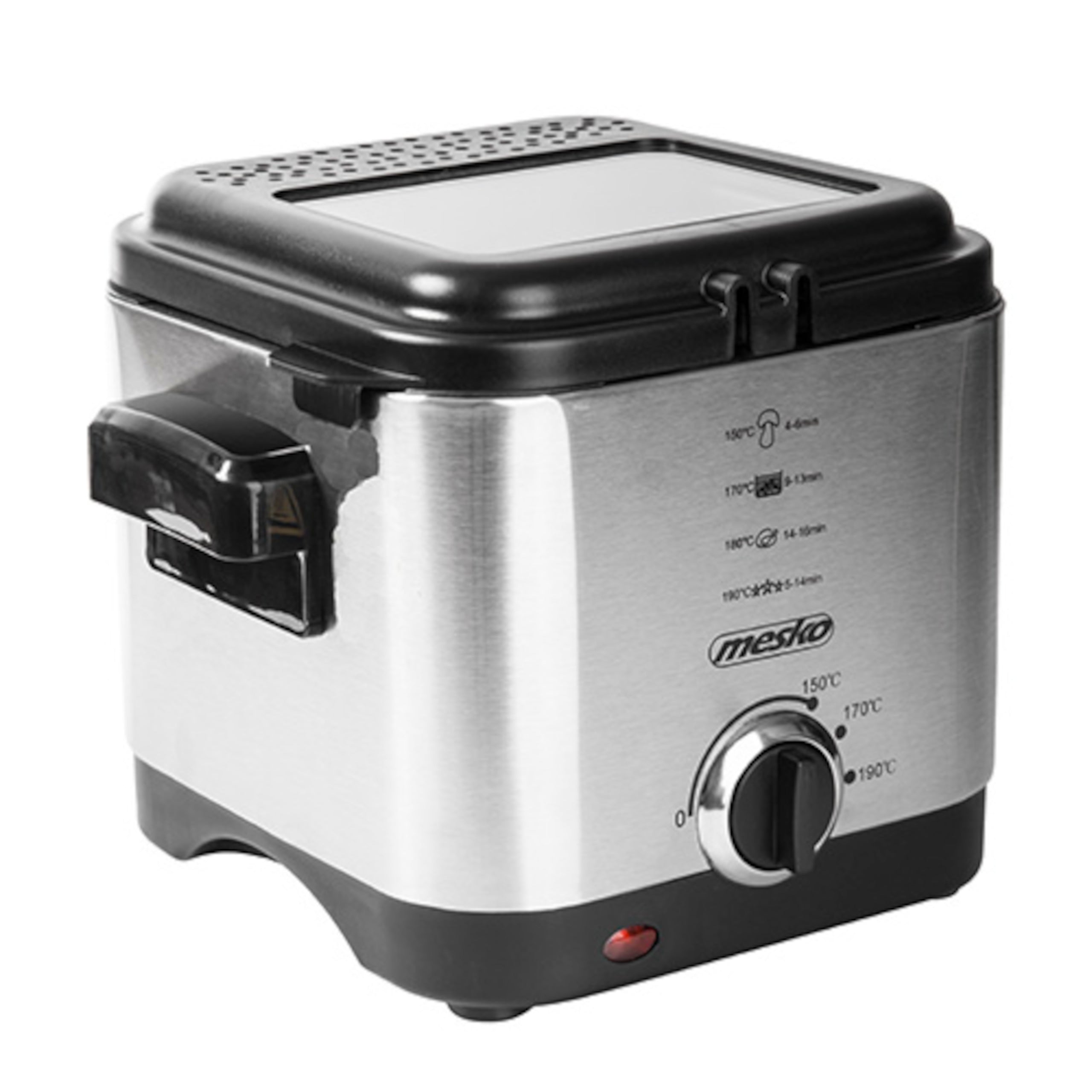 STEEL OIL FRYER 1,5L Fryer 900W Temperature Control Packaging status original