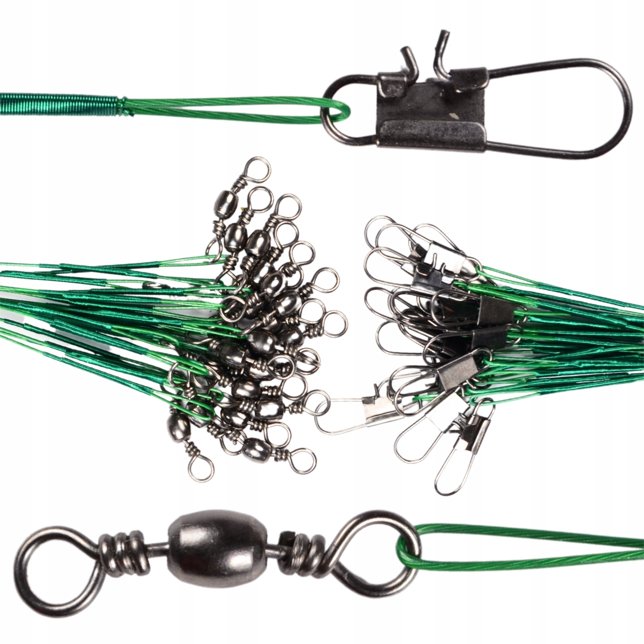 STEEL PIKE RIGS 100 PCS 5 SIZES 15-28cm HOKKAIDO Brand Hokkaido