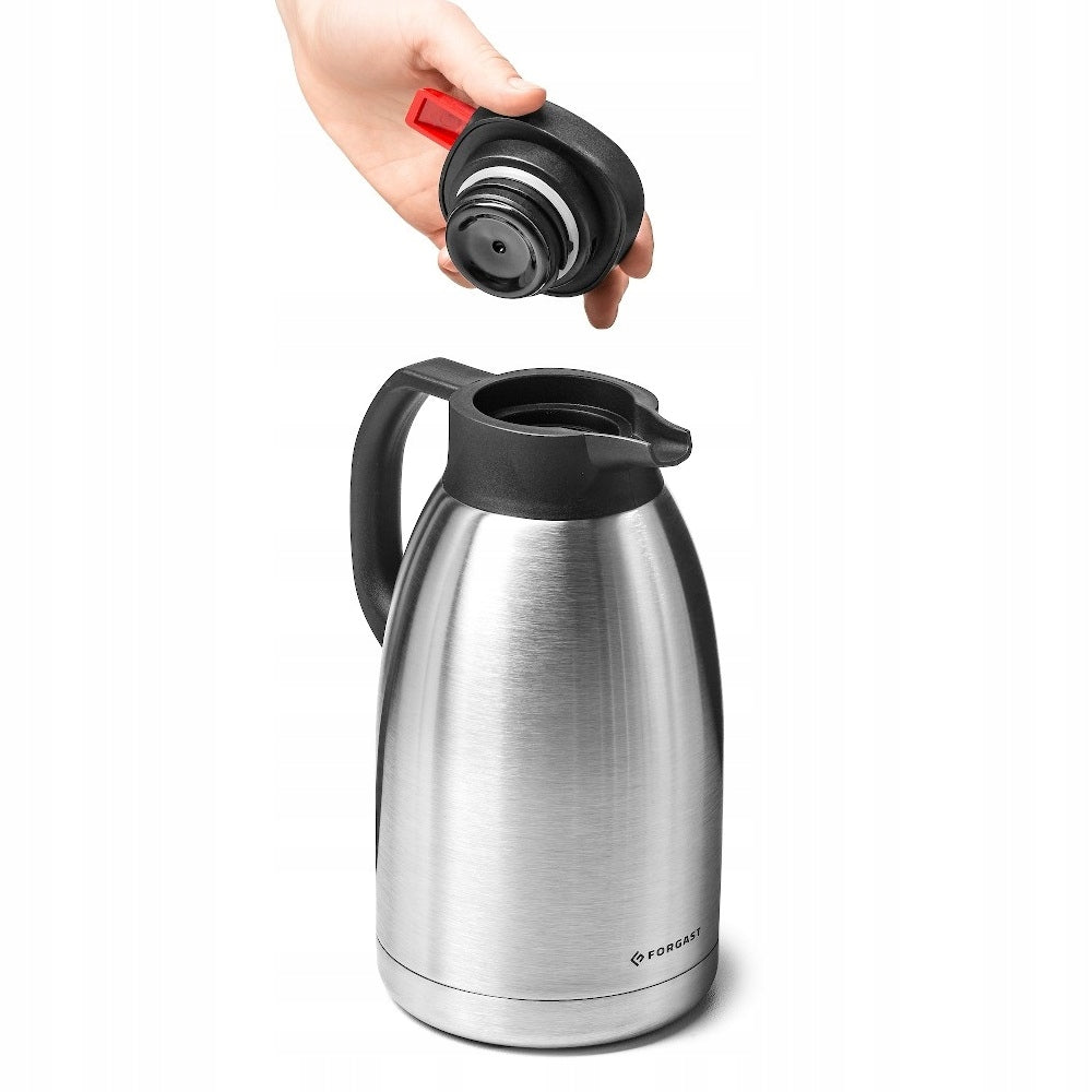 STEEL THERMOS WITH BUTTON 2L FORGAST FG05820 Brand Forgast