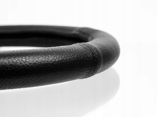 STEERING WHEEL COVER, "3XL" 47-49 CM, NATURAL LEATHER, BLACK EAN (GTIN) 5904378582142