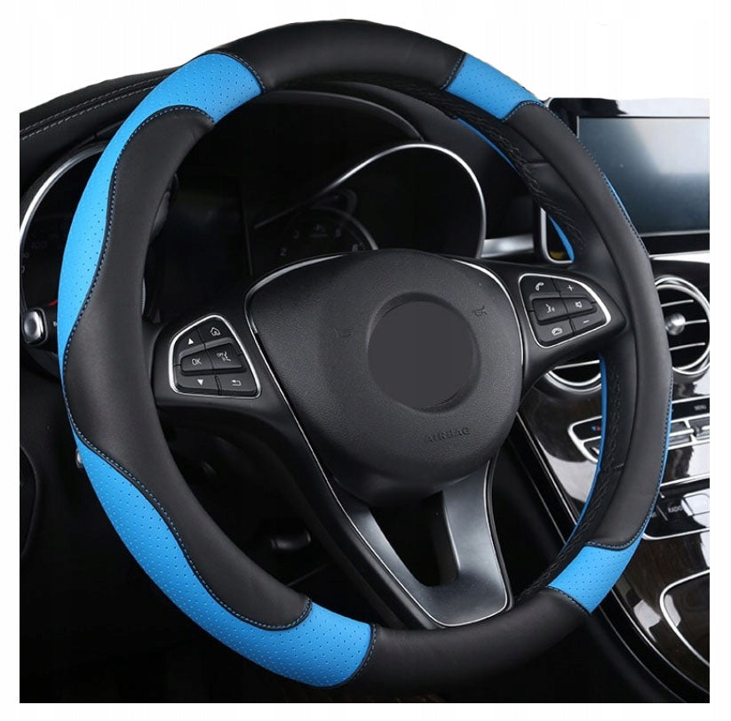 STEERING WHEEL COVER BLUE UNIVERSAL GIFT