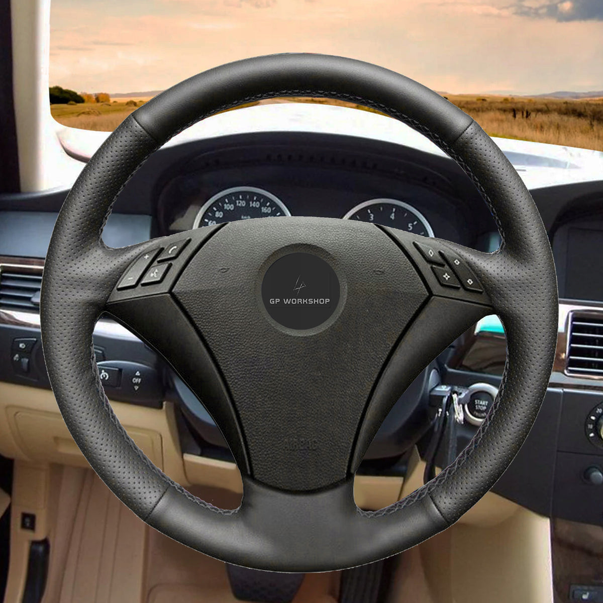 STEERING WHEEL COVER FOR BMW 5 SERIES E60 E61 TOURING Manufacturer GPworkshop