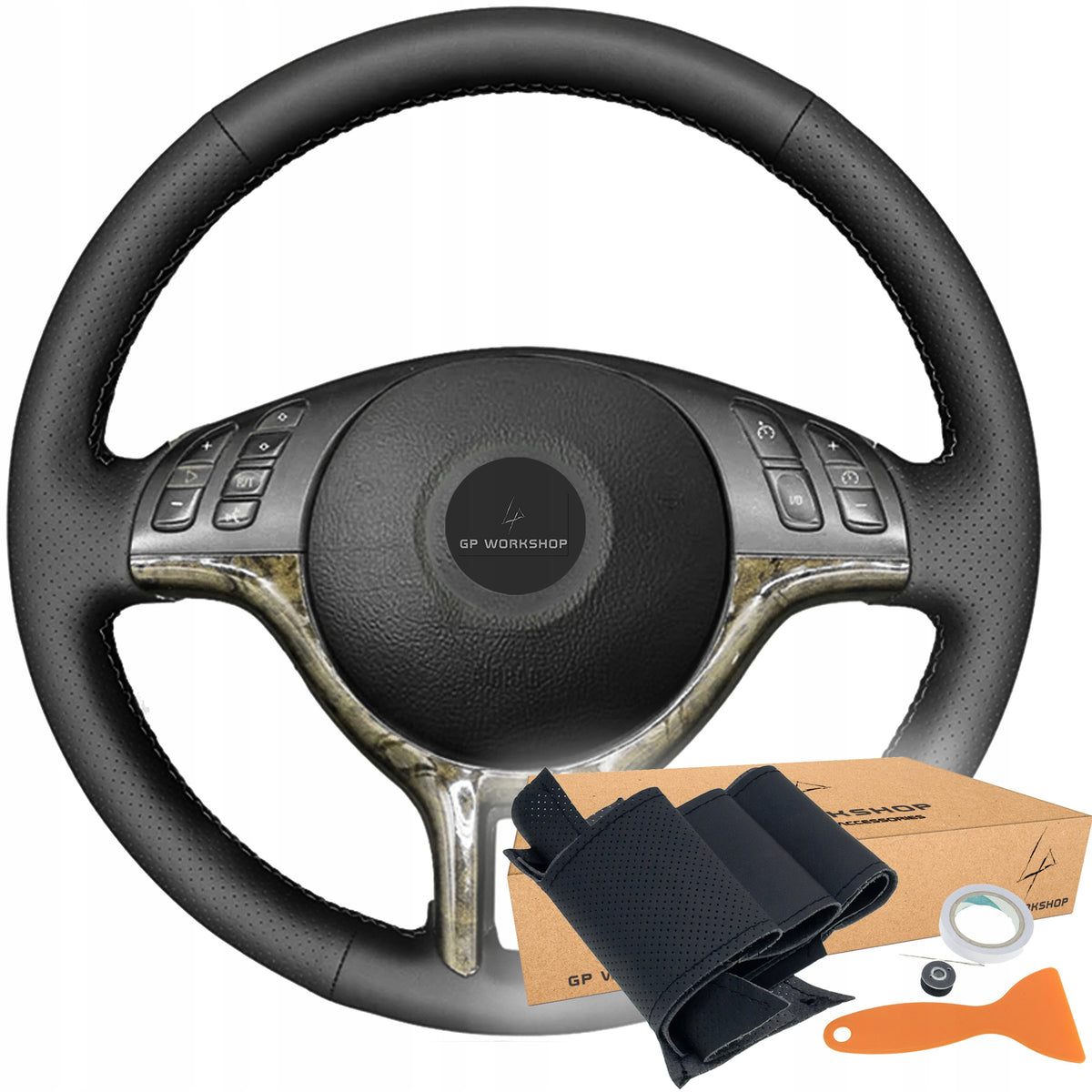 STEERING WHEEL COVER FOR BMW E39 E46 X5 E53