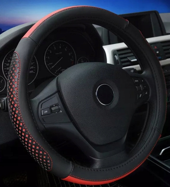 STEERING WHEEL COVER FOR CAR UNIVERSAL RED GIFT TUNING EAN (GTIN) 5907187302604