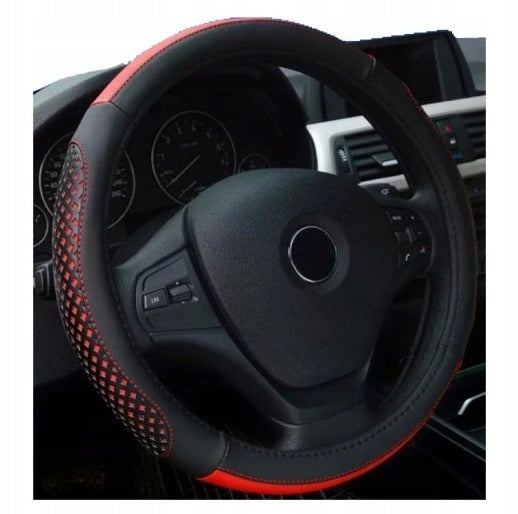 STEERING WHEEL COVER FOR CAR UNIVERSAL RED GIFT TUNING