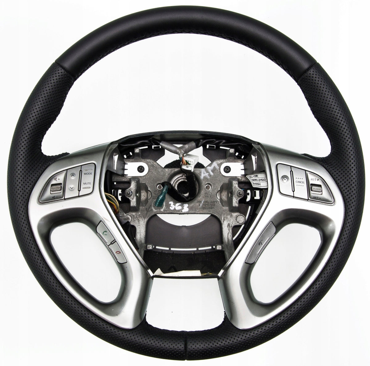 STEERING WHEEL COVER FOR HYUNDAI IX35 (2010-2016) GENUINE LEATHER (901)