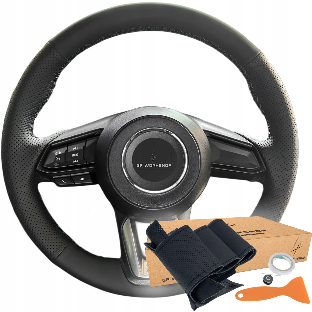 STEERING WHEEL COVER HEM FOR MAZDA 3 6 CX-3 CX-4 CX-5 CX-9 YARIS