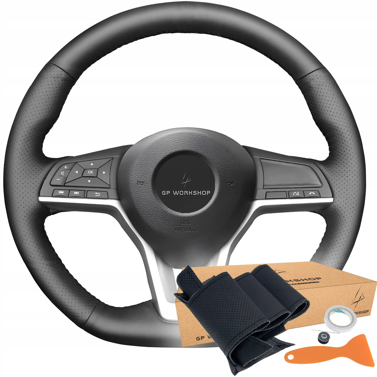 STEERING WHEEL COVER HEM FOR NISSAN X-TRAIL QASHQAI LEAF MICRA ALTIM