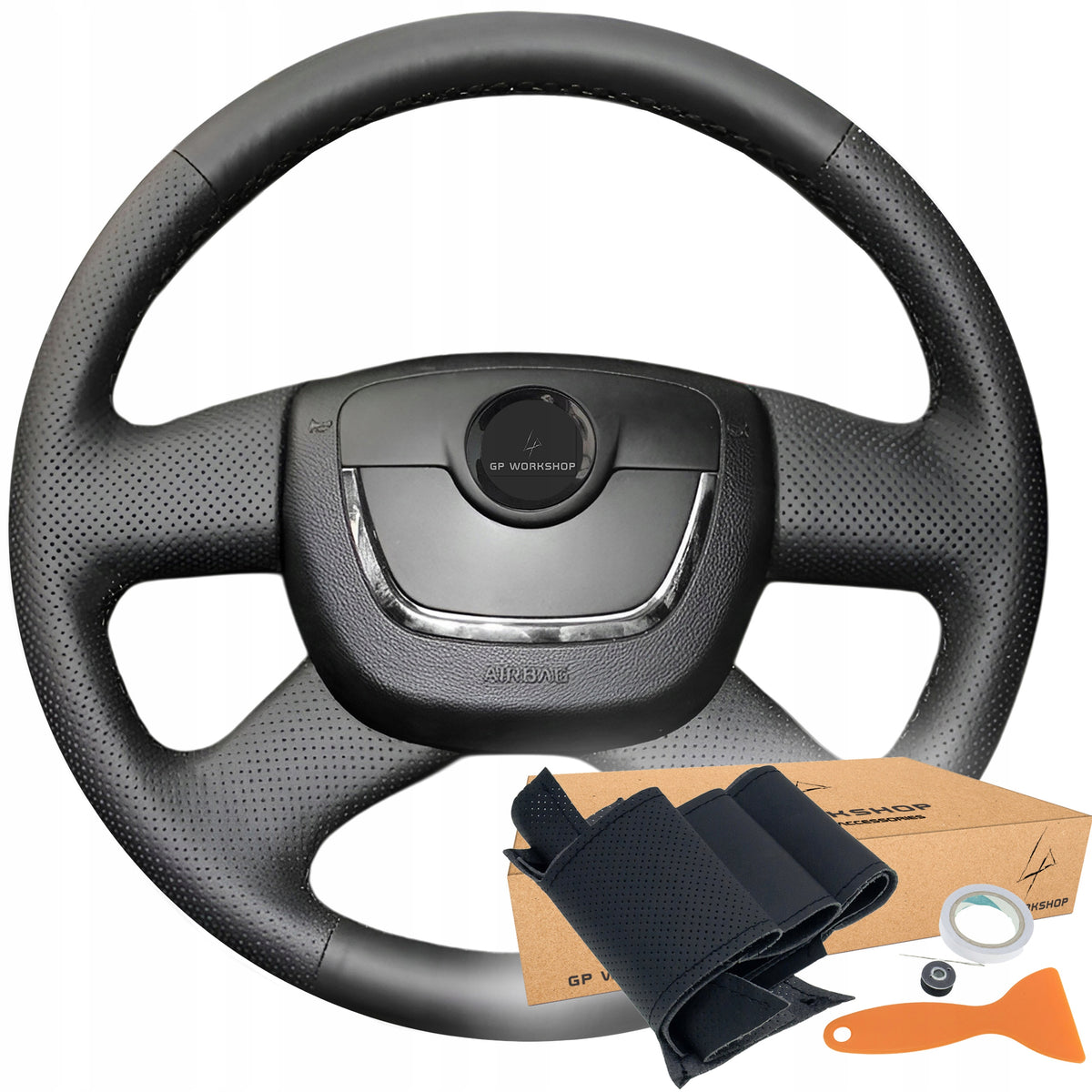STEERING WHEEL COVER HEM FOR SKODA OCTAVIA FABIA SUPERB YETI CITIGO