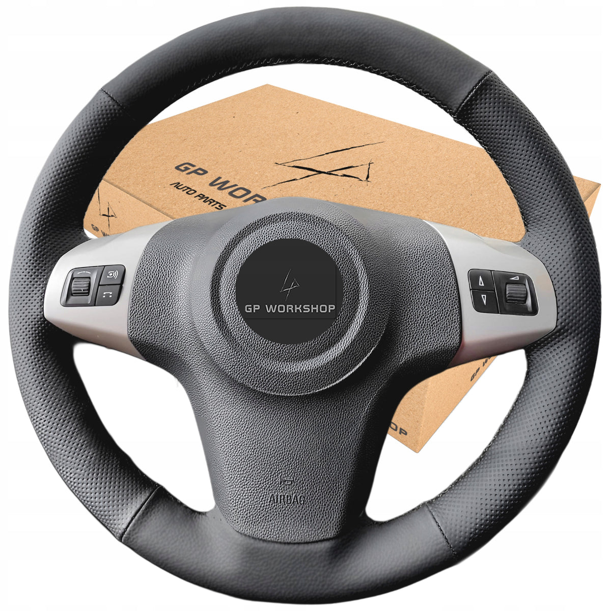 STEERING WHEEL COVER LEATHER FOR HEM FOR OPEL CORSA D Manufacturer's catalog number 5905600792254GPworkshop