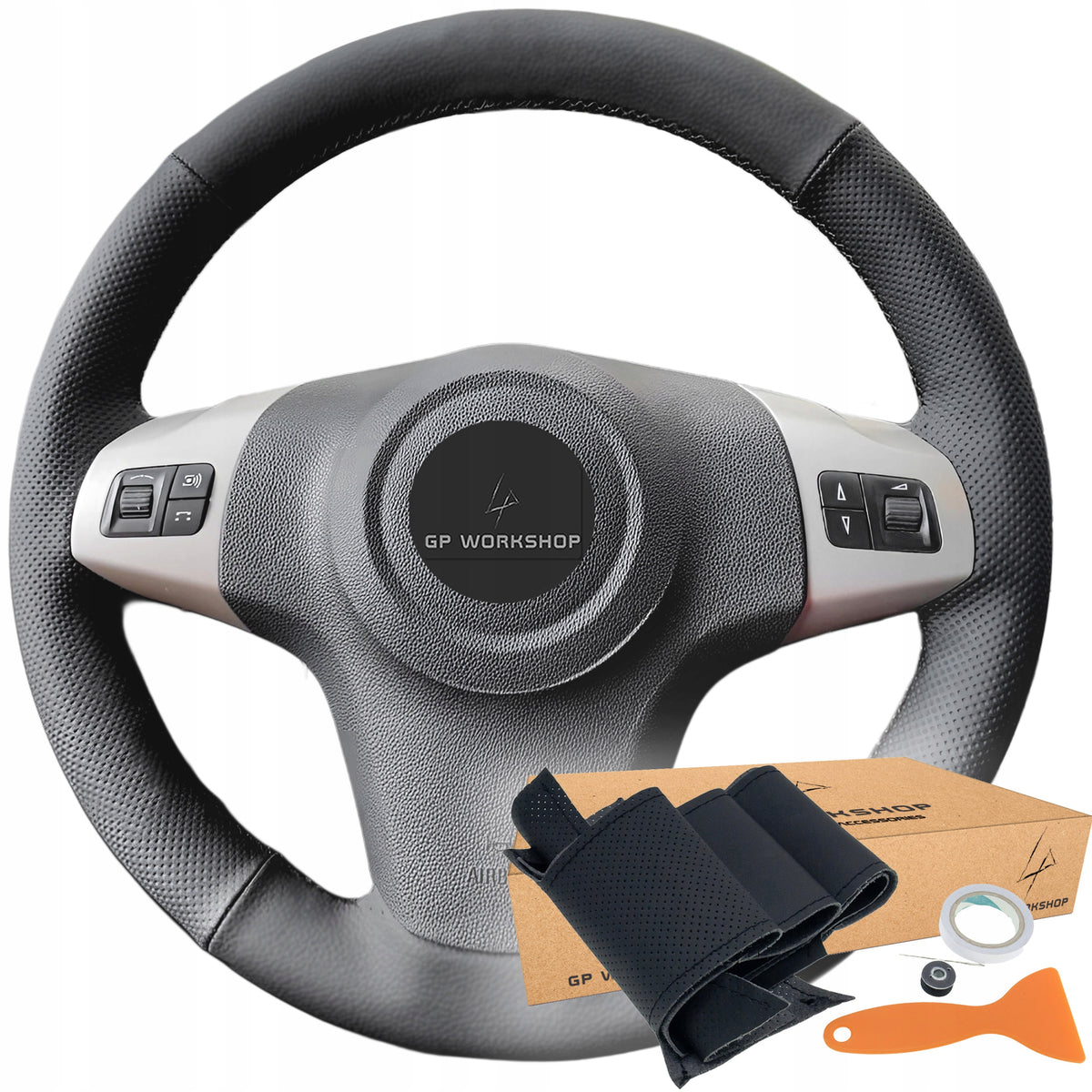 STEERING WHEEL COVER LEATHER FOR HEM FOR OPEL CORSA D
